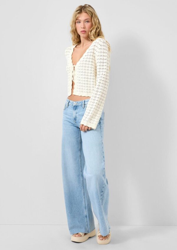 Strickjacke mit Ajourmuster