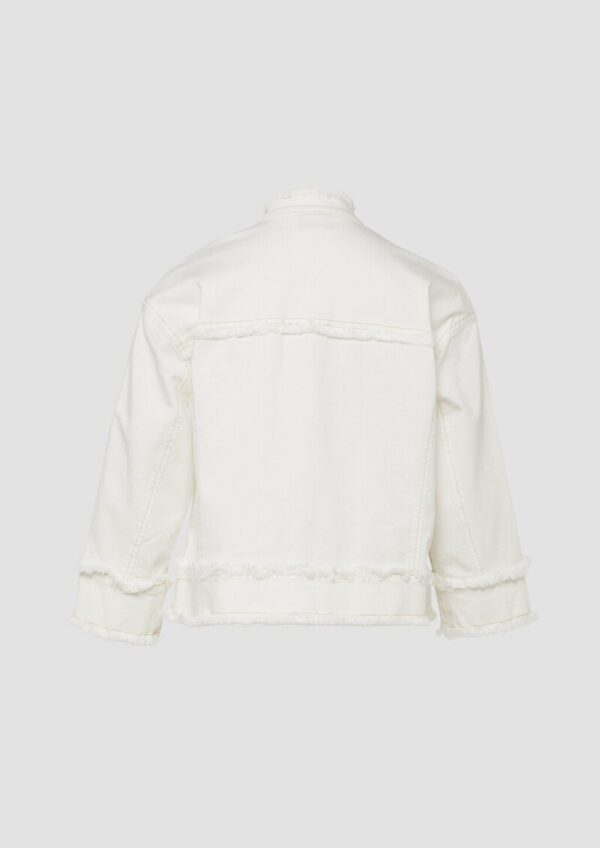 Jacke aus Viskose-Baumwoll-Mix mit Elasthan-Anteil