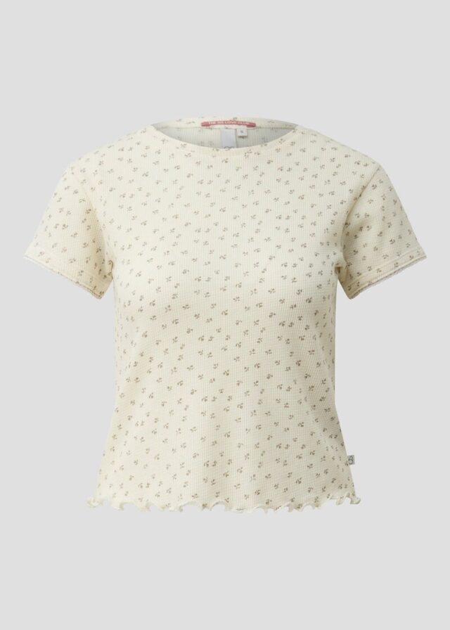 T-Shirt mit Piqué-Struktur