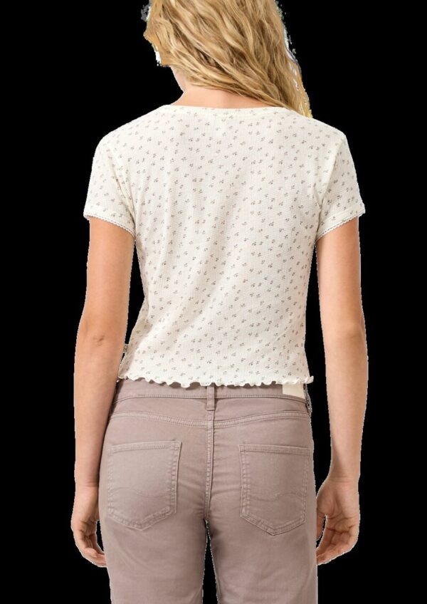 T-Shirt mit Piqué-Struktur