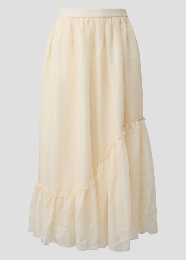 Chiffonrock mit Volant