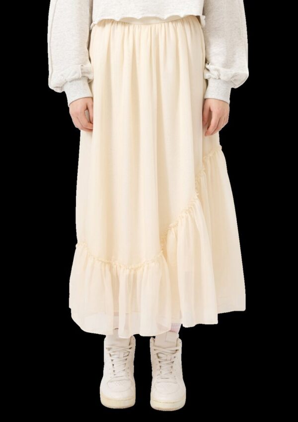 Chiffonrock mit Volant