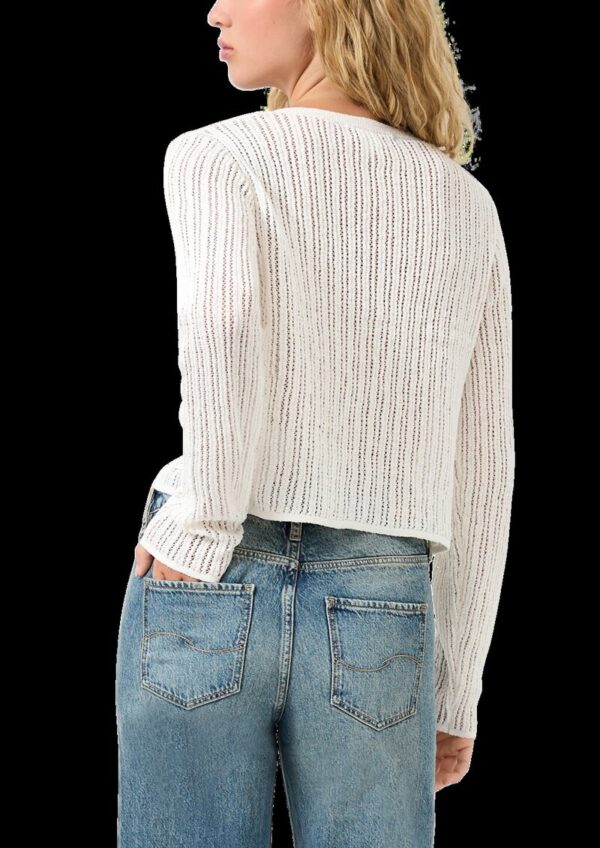 Strickjacke mit Ajourmuster