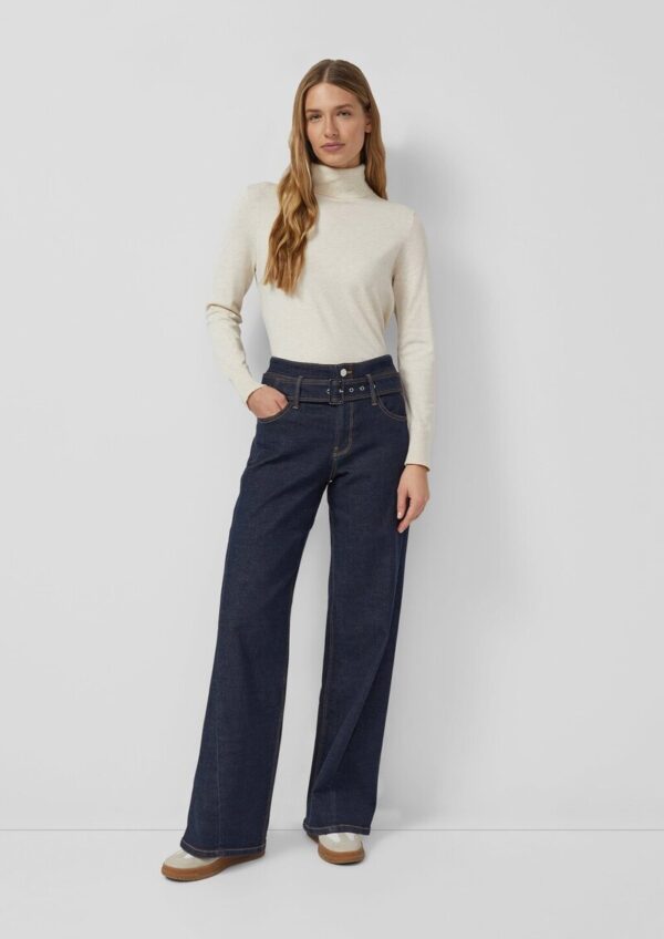 Jeans Suri / Regular Fit / High Rise / Wide Leg / Nahtdetail
