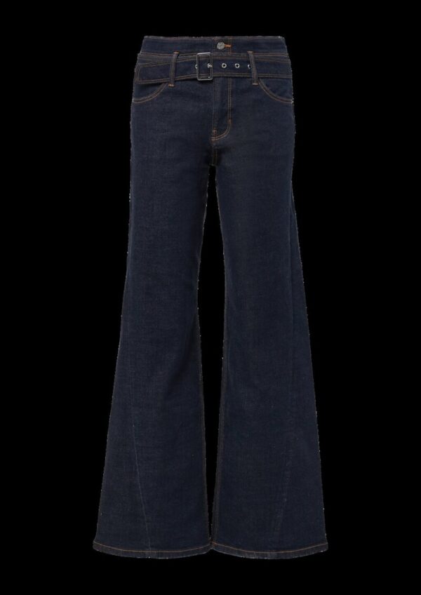 Jeans Suri / Regular Fit / High Rise / Wide Leg / Nahtdetail