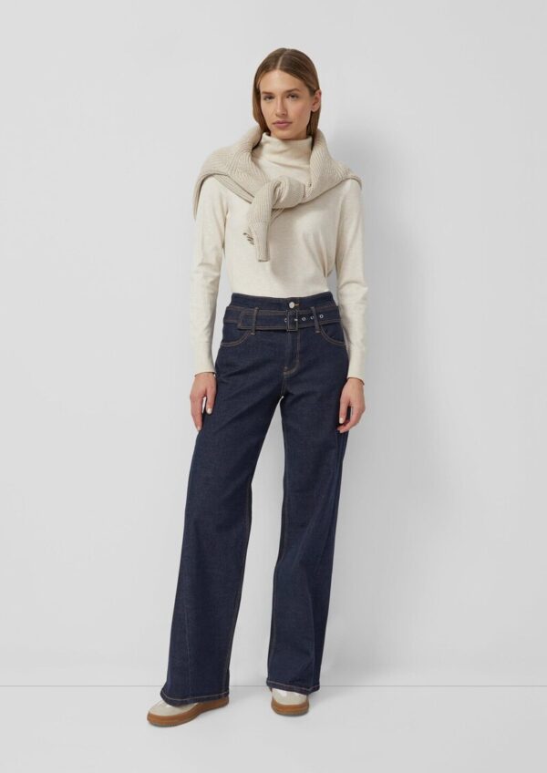 Jeans Suri / Regular Fit / High Rise / Wide Leg / Nahtdetail