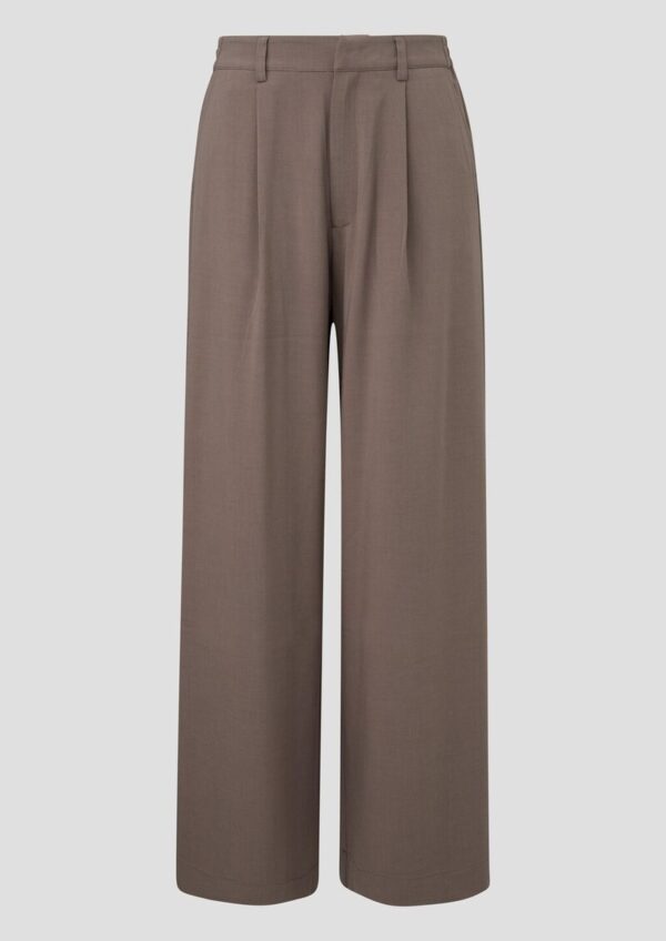 Hose mit Bundfalten und weitem Bein