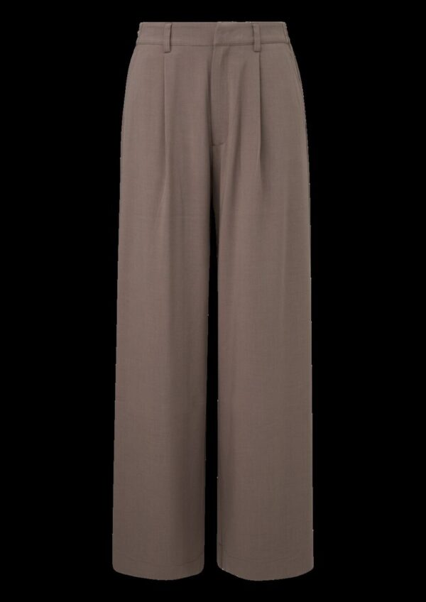 Hose mit Bundfalten und weitem Bein