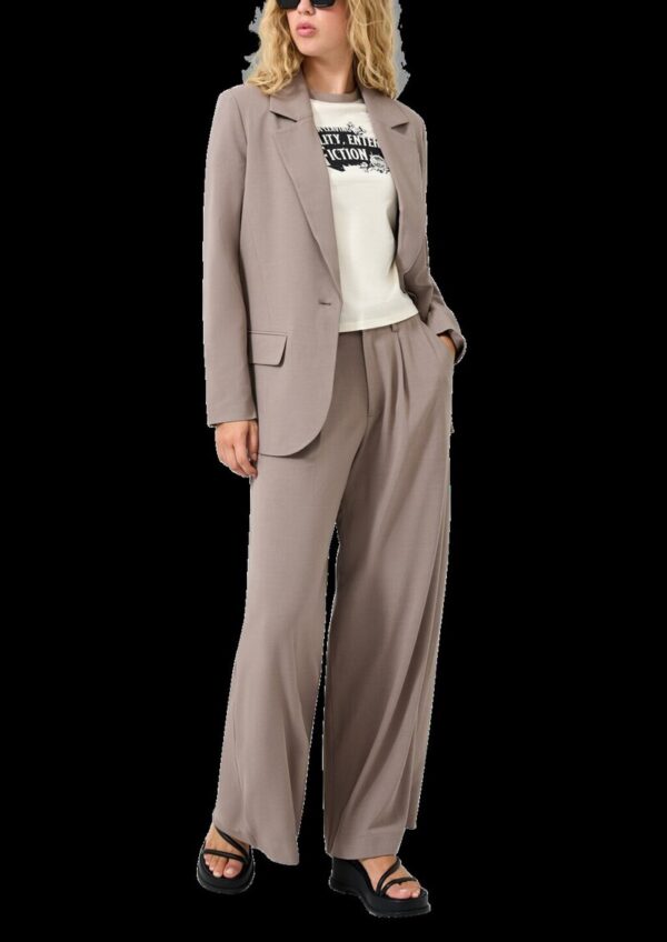 Hose mit Bundfalten und weitem Bein