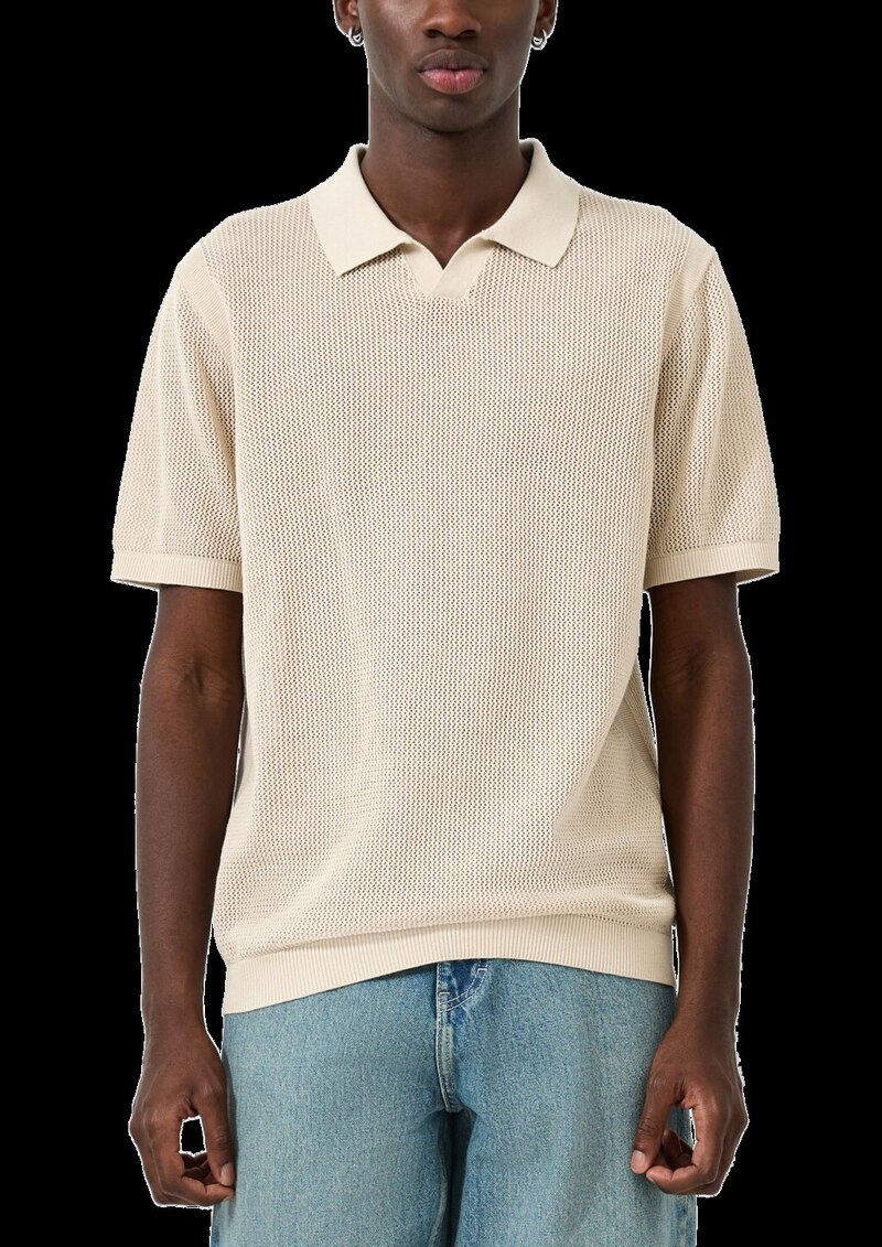 Strick-Poloshirt
