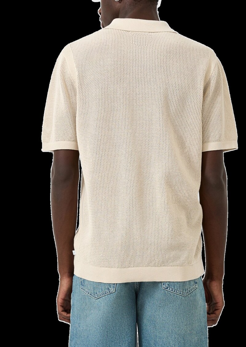 Strick-Poloshirt
