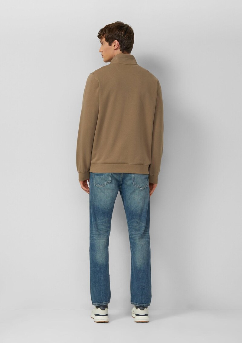 Sweatshirt mit Eingrifftaschen und Label-Patch