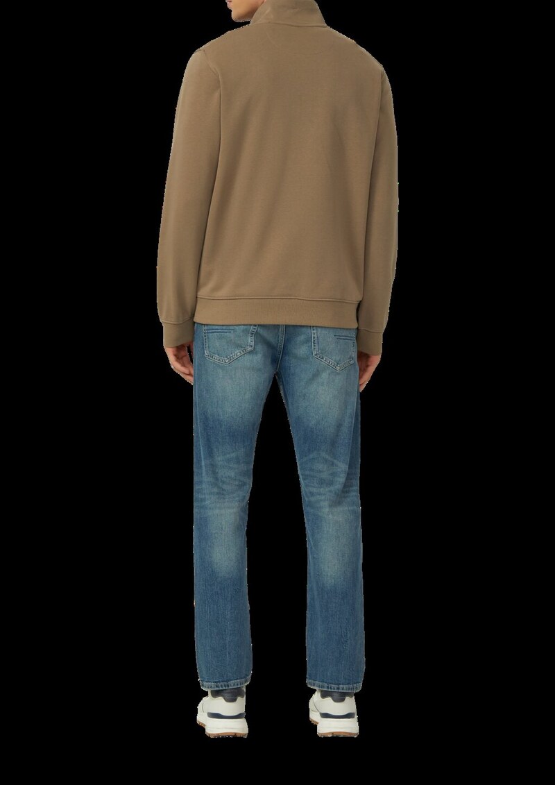 Sweatshirt mit Eingrifftaschen und Label-Patch