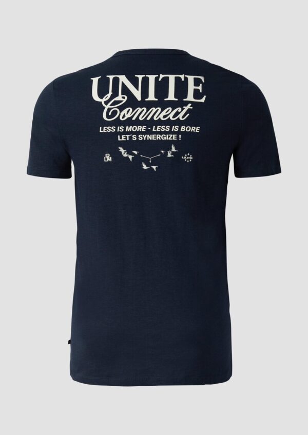 T-Shirt im Modern Fit mit Front- und Rückenprint