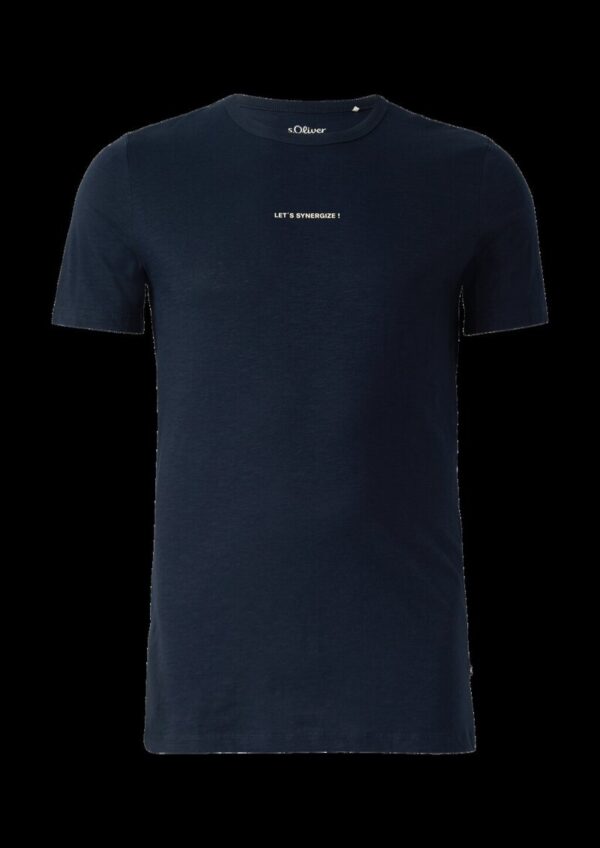 T-Shirt im Modern Fit mit Front- und Rückenprint