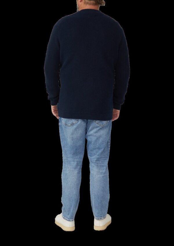 Strickjacke mit Bomberkragen und Zwei-Wege-Reißverschluss