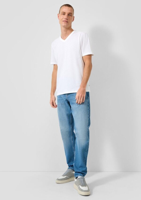 Doppelpack: Regular Fit-Shirt mit V-Neck