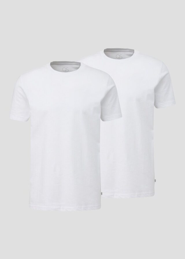 Doppelpack: Regular Fit-Shirt mit Rundhals