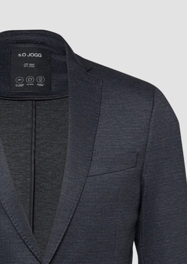 s.O JOGG: Elastisches Sakko mit Strukturmuster