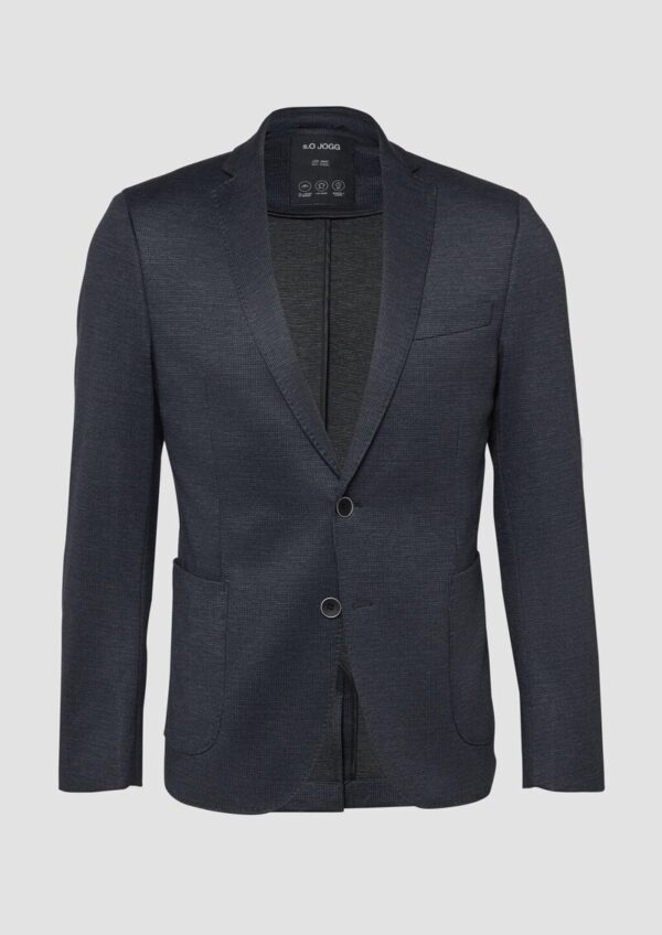 s.O JOGG: Elastisches Sakko mit Strukturmuster