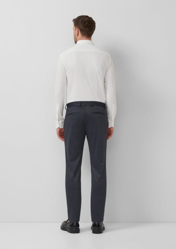 s.O JOGG: Elastische Anzughose Strukturmuster