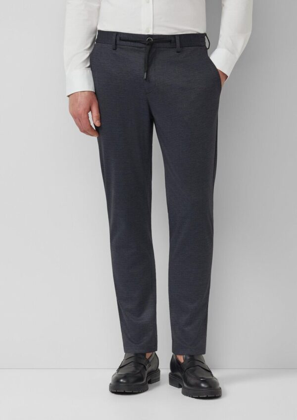 s.O JOGG: Elastische Anzughose Strukturmuster