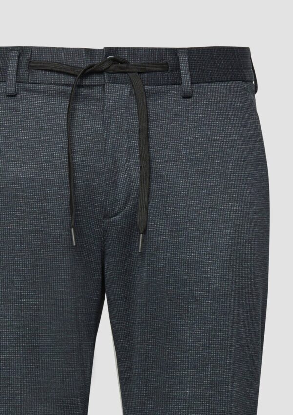 s.O JOGG: Elastische Anzughose Strukturmuster