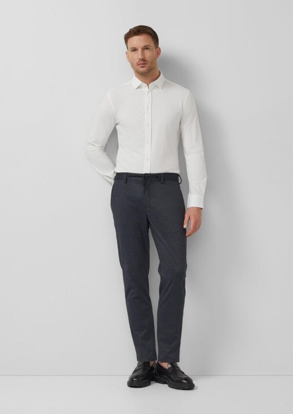 s.O JOGG: Elastische Anzughose Strukturmuster