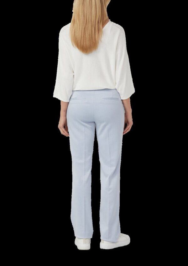 Hose aus Viskosemix mit High Rise und Straight Leg