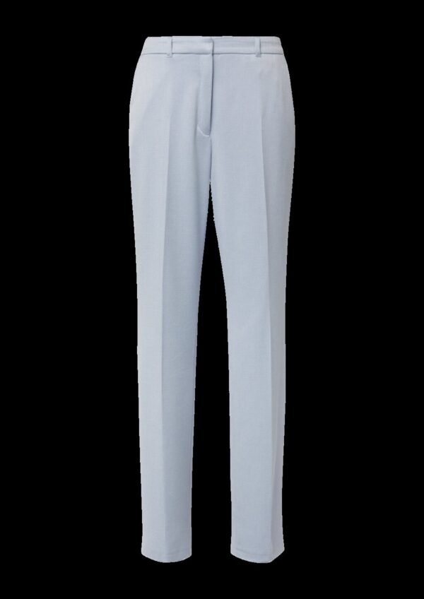 Hose aus Viskosemix mit High Rise und Straight Leg