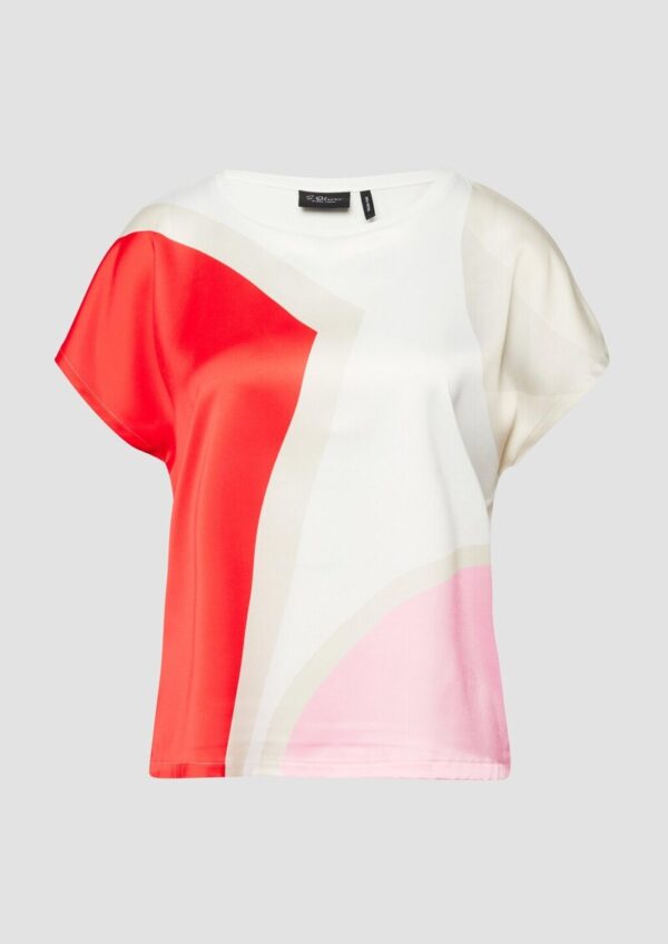 Blusenshirt mit überschnittenen Schultern