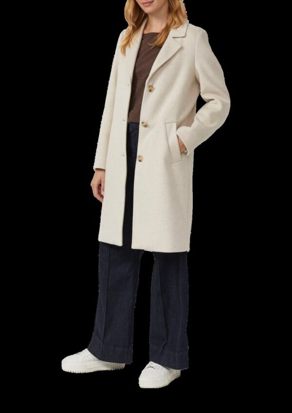 T-Shirt mit Flammgarnstruktur und Rollkante