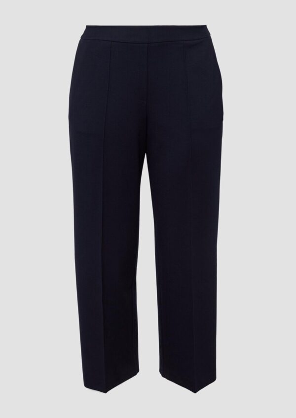 Wide Leg Interlock-Hose mit Biesen