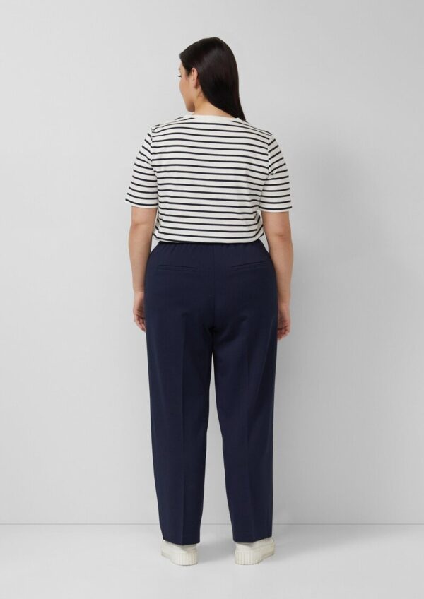 Wide Leg Interlock-Hose mit Biesen