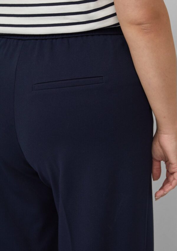 Wide Leg Interlock-Hose mit Biesen