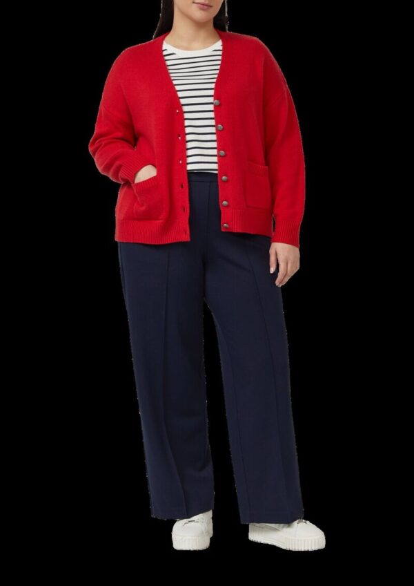 Wide Leg Interlock-Hose mit Biesen