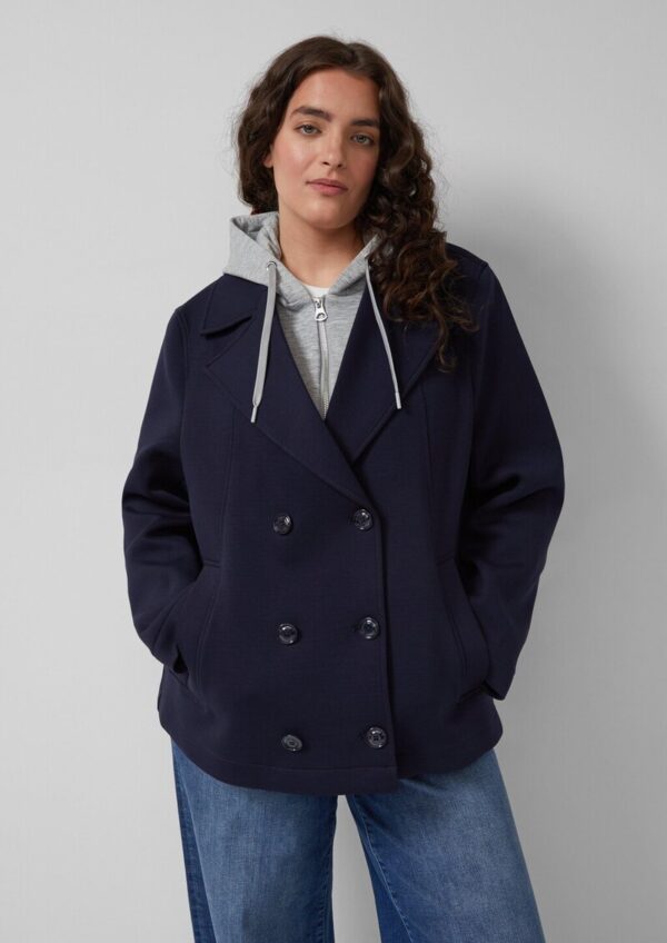 Cabanjacke aus Scuba mit herausnehmbarem Einsatz