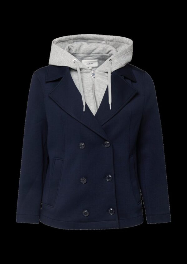 Cabanjacke aus Scuba mit herausnehmbarem Einsatz