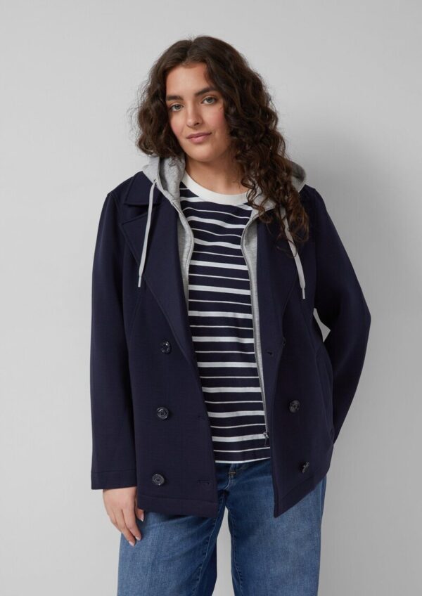 Cabanjacke aus Scuba mit herausnehmbarem Einsatz