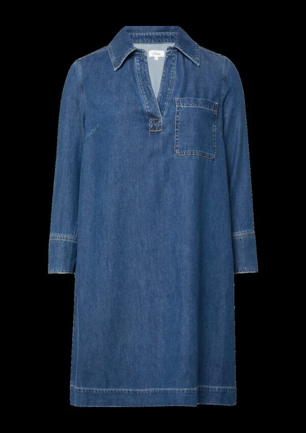 Denim-Kleid mit Eingrifftaschen