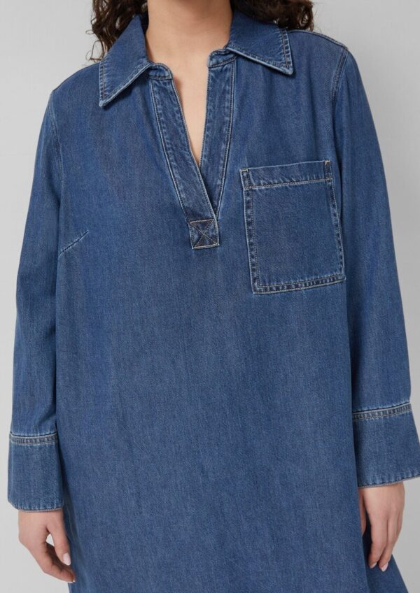 Denim-Kleid mit Eingrifftaschen