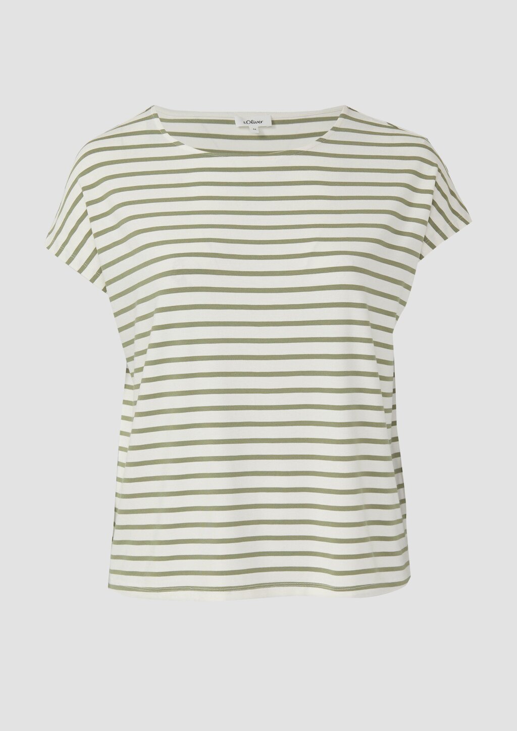 Fließendes Jersey-Shirt mit überschnittenen Schultern