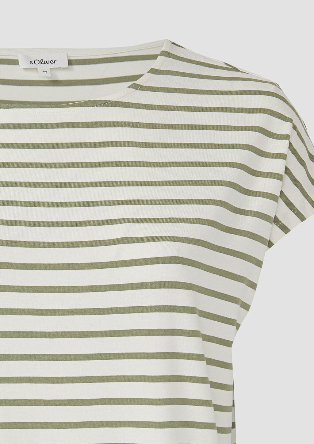 Fließendes Jersey-Shirt mit überschnittenen Schultern