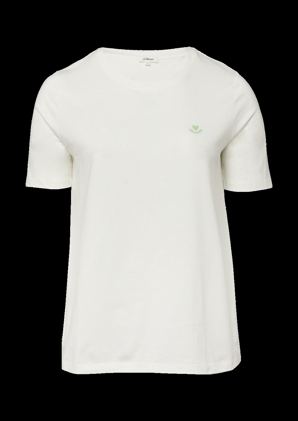 T-Shirt mit Herz-Stickerei