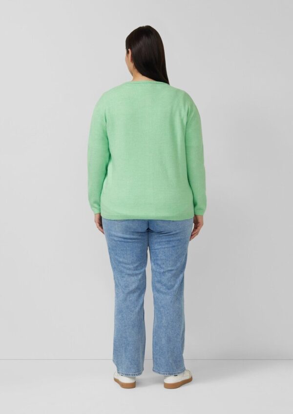 Flauschige Baumwollmix-Strickjacke