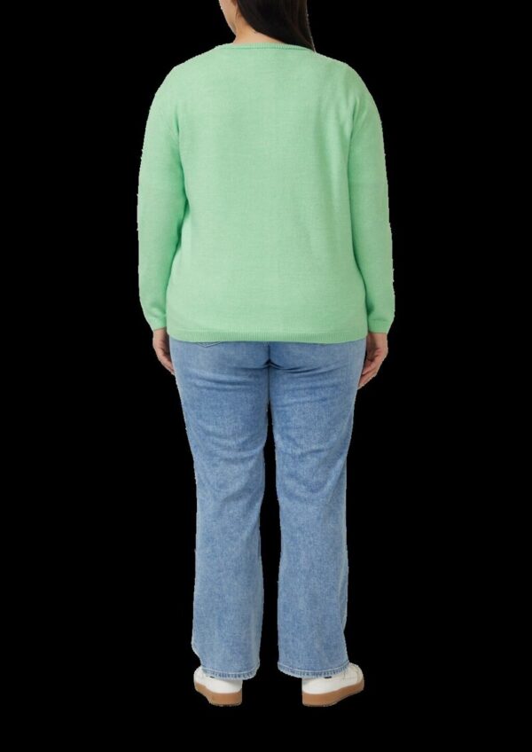 Flauschige Baumwollmix-Strickjacke