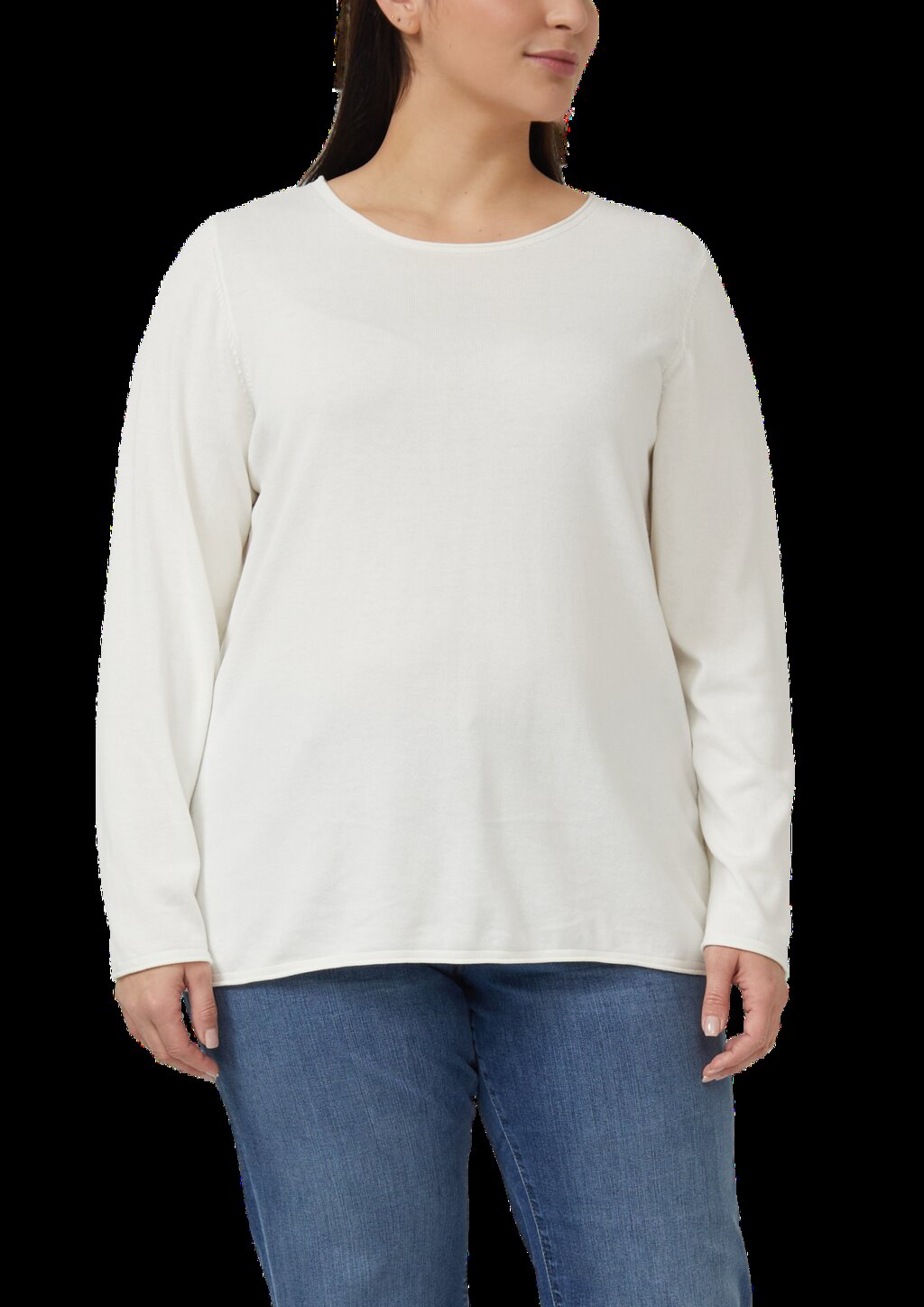 Strickpullover aus Baumwoll-Viskose-Mix