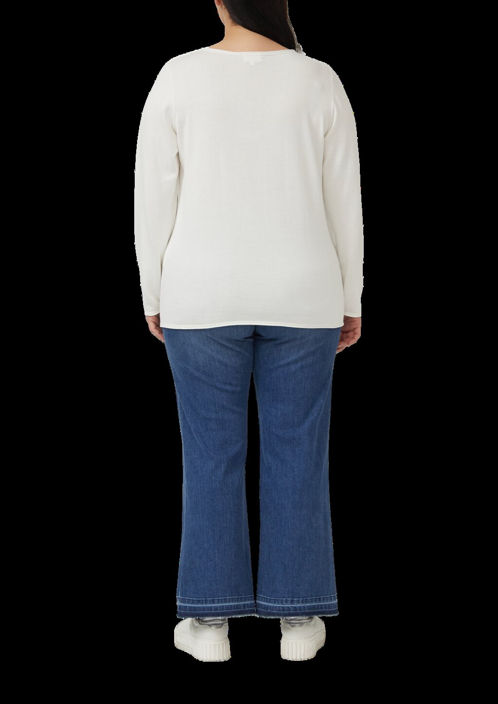 Strickpullover aus Baumwoll-Viskose-Mix