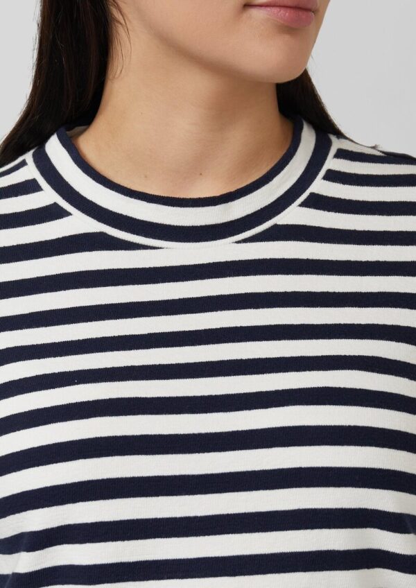 Verkürztes Jersey-Sweatshirt im Streifenmix