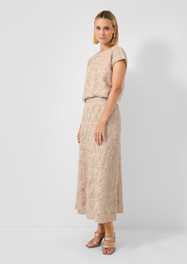 Plissierter Rock aus Polyester mit Viskosefutter